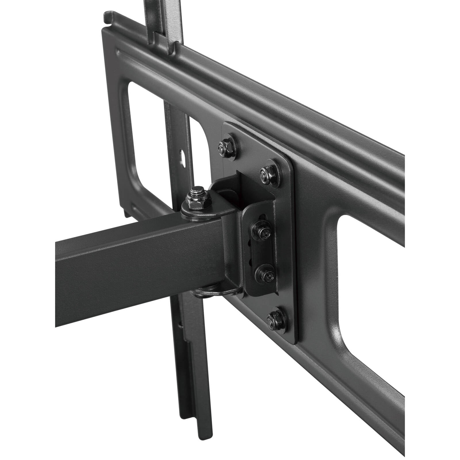 Practa Full Motion TV Wall Mount PRWMFMM 32-55 inch Black Steel, Swivel Tilt, Hardware Included