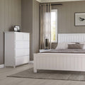 Ostro Furniture Sophia tallboy - white finish, rubberwood timber, supplied fully assembled - 20003010