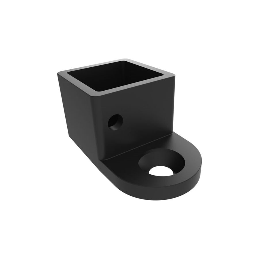 ProtectorAl Black Powdercoated Aluminium Friction Fit Handrail Wall Bracket