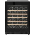 Omega 52 Bottle Single Zone Wine Cabinet - Black, Triple Glazed UV Glass, Built-In or Freestanding - OCW52SB