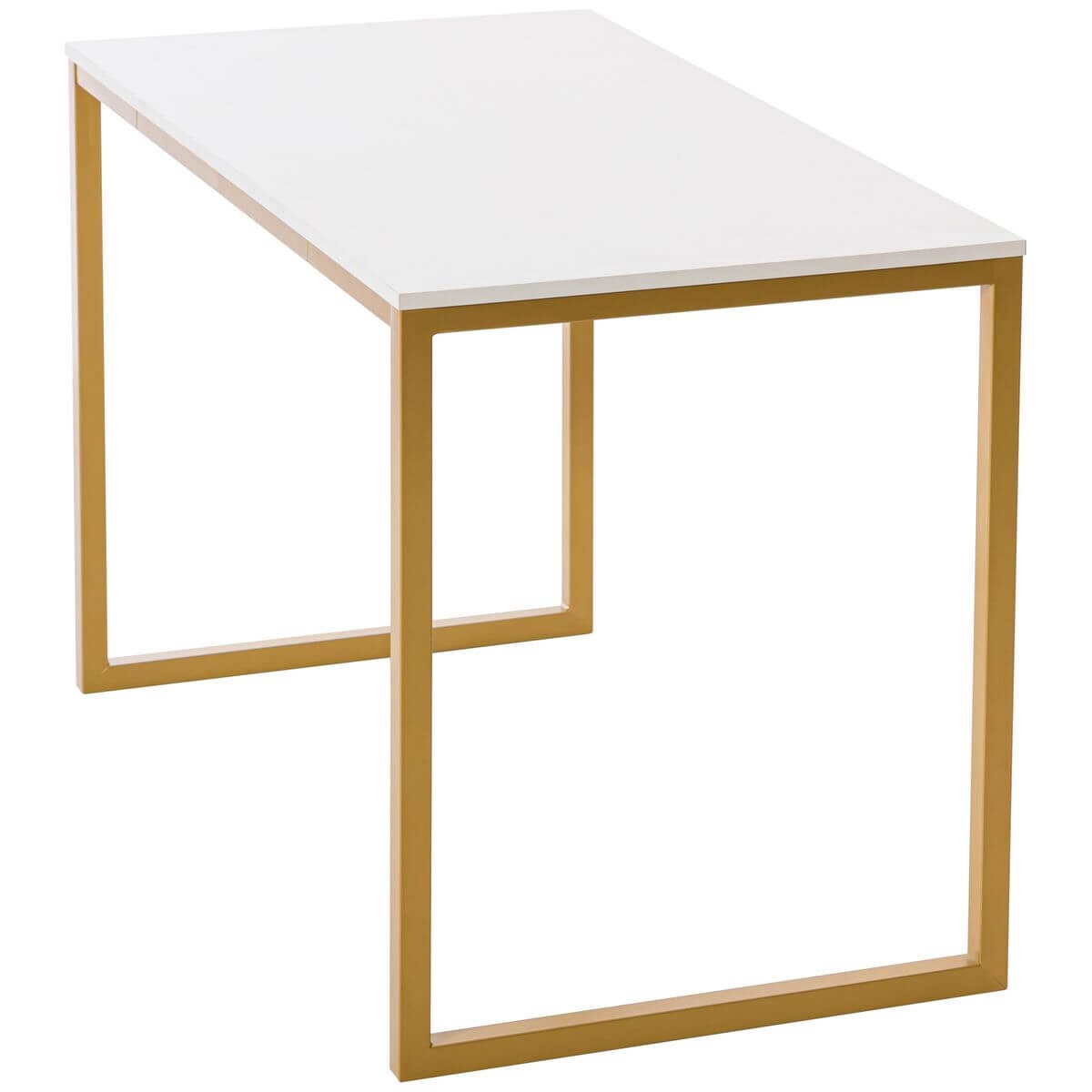 Zinus home office computer desk 140cm - gold frame, minimalist design, stable build - AU-UTDDT1ZC-55G