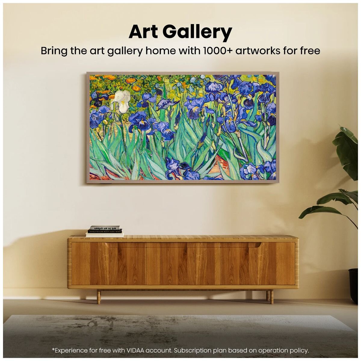 Hisense 75 Inch S7S Hi-QLED 4K Canvas TV - 144Hz, Art Gallery Function, Hi-Matte Screen - 75S7SAU