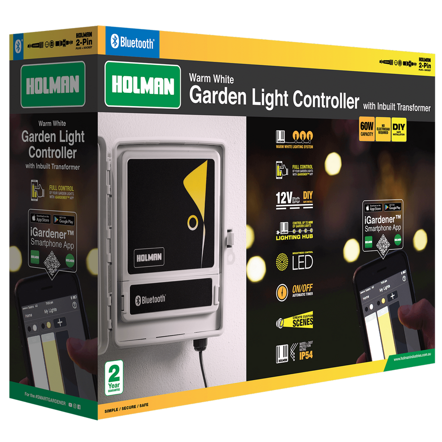 Holman Bluetooth Garden Light Controller - 60W - Durable - Easy Install - SuperSaverAU - view 1