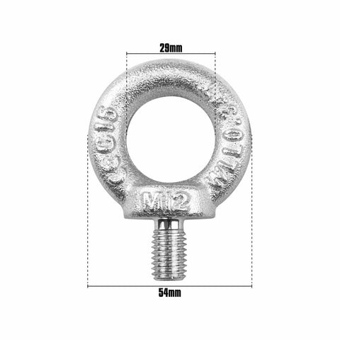 Pinnacle M12 50 x 73 x 13mm Zinc Plated Steel Eye Bolt, 34kg Load