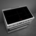 Smeg 90cm Freestanding Induction Oven - Stainless Steel, Probe Cooking, Multizone Cooktop - C9IMX2