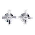 Shaw Mason Chrome Basin Top Assembly Pair - 1/2 Turn - 67mm x 103mm - SuperSaverAU - view 2