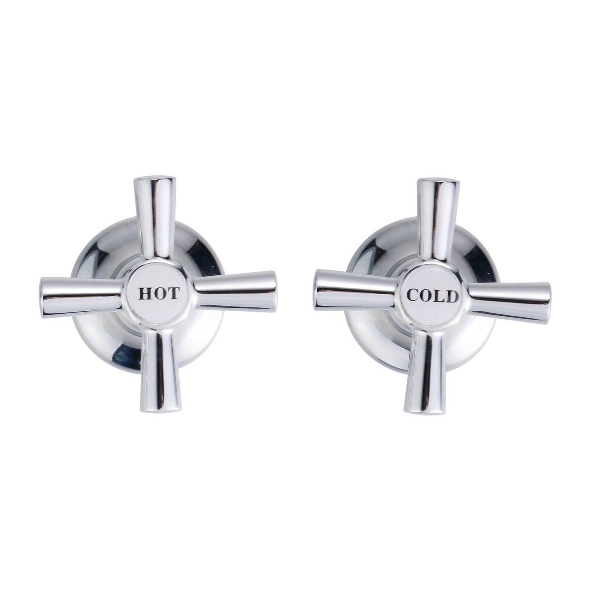 Shaw Mason Chrome Basin Top Assembly Pair - 1/2 Turn - 67mm x 103mm - SuperSaverAU - view 2