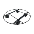 Eden 30cm Heavy Duty Round Pot Plant Trolley, Metal, 50kg Capacity, Indoor & Outdoor