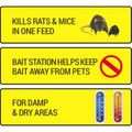 RATSAK Fast Action Rodent Bait Station - 4 Wax Blocks - Lockable - Reusable - SuperSaverAU - view 4