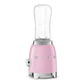 Smeg 50s Style Mini Blender - Pink - 300W Motor, 2 x 600ml Tritan Renew Bottles, 1m Cord - PBF01PKAU