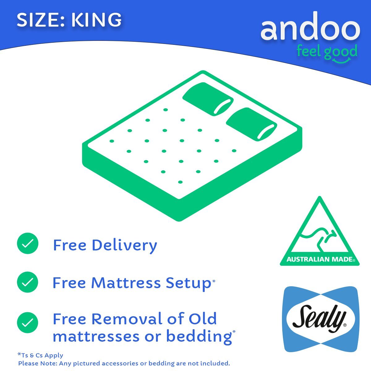 Sealy Posturepedic Laynee Flex King Mattress - Plush Feel, 2 Stage Titanium AlignSupport - 735613