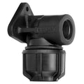 Philmac 20mm Poly x 1/2" FI BSP Metric Pipe Elbow with Wall Plate