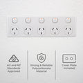 DETA Five Outlet Power Point White Polycarbonate 10A 250V for Kitchens