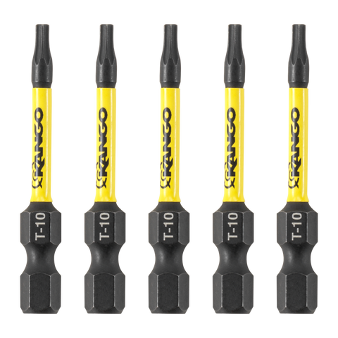 Kango 50mm TX10 Hypertorque Impact Driver Bit 5 Pack KYIDBTX105052