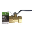 Kinetic 20mm Brass Lever Handle Water Ball Valve, Lead Free Brass, Quarter-Turn