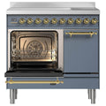 ILVE Nostalgie 90cm Electric Double Oven Freestanding - 65L and 43L Ovens, Energy Class A+ - PDI096QNE3-BGG