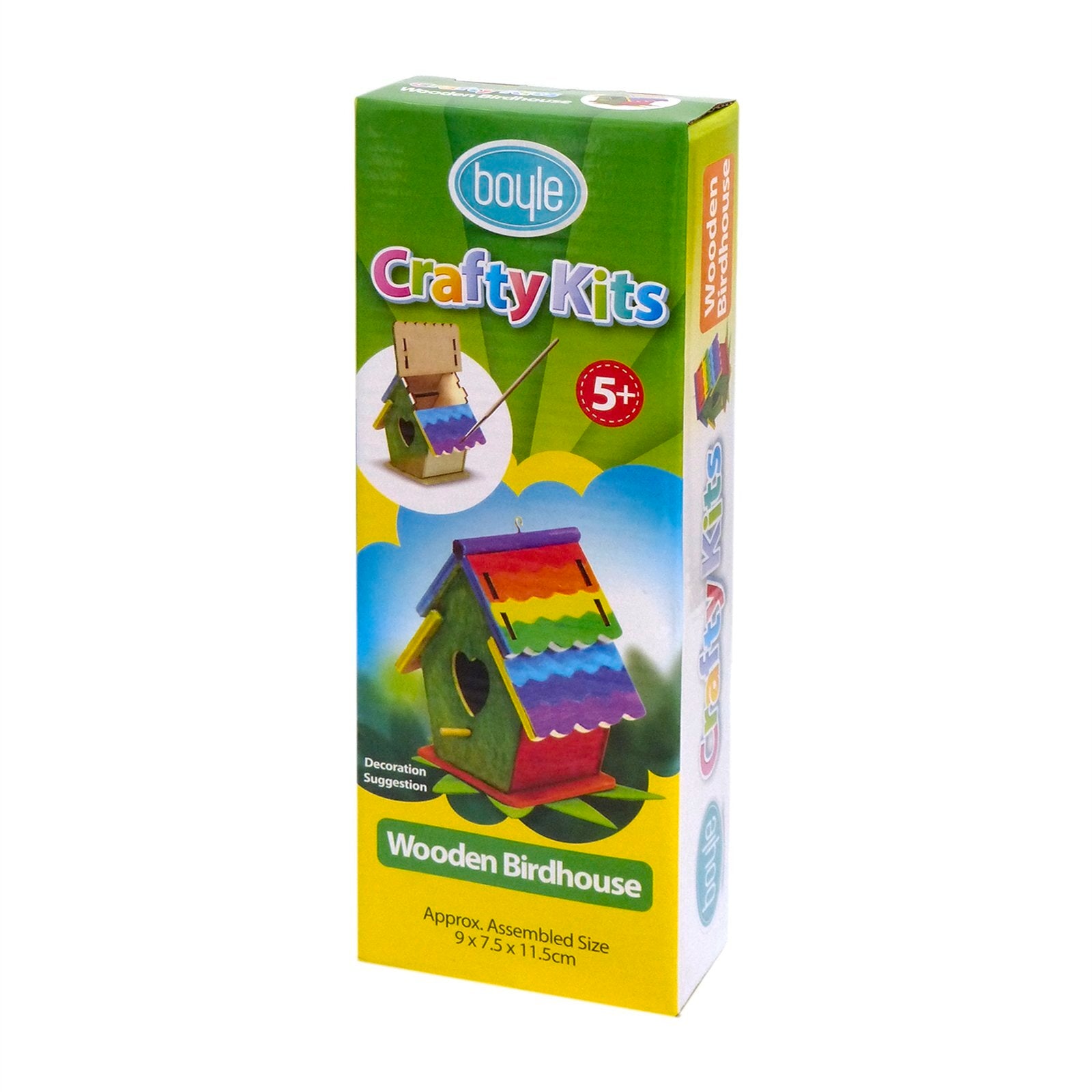 Boyle Crafty Kits Birdhouse Storage Box 90mm x 115mm Plywood