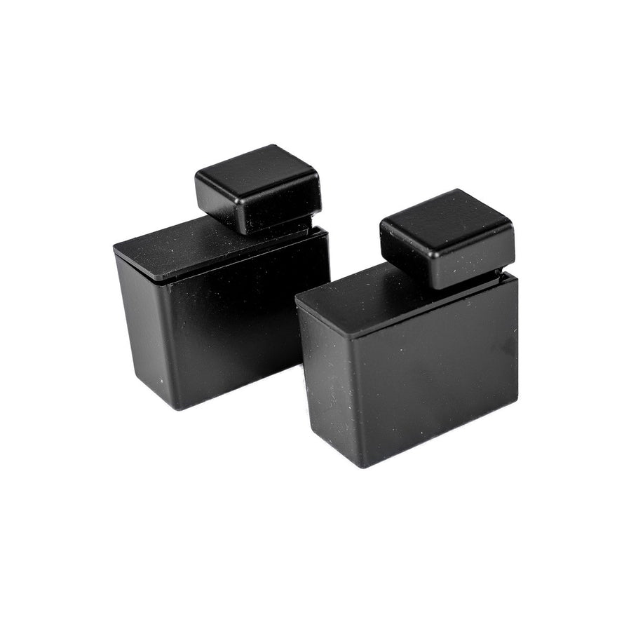 Flexi Storage Decorative Shelving Shelf Clip 2 Pack 24mm x 48mm Black - SuperSaverAU - view 1