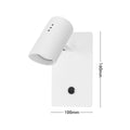 Verve Design White Sirius Wall Light - Adjustable Shade - 100mm x 160mm x 180mm - SuperSaverAU - view 5