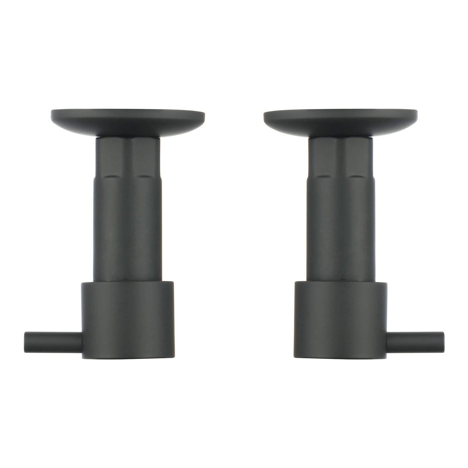 Mondella Resonance Matte Black 1/4 Turn Pin Lever Washing Machine Set, Brass