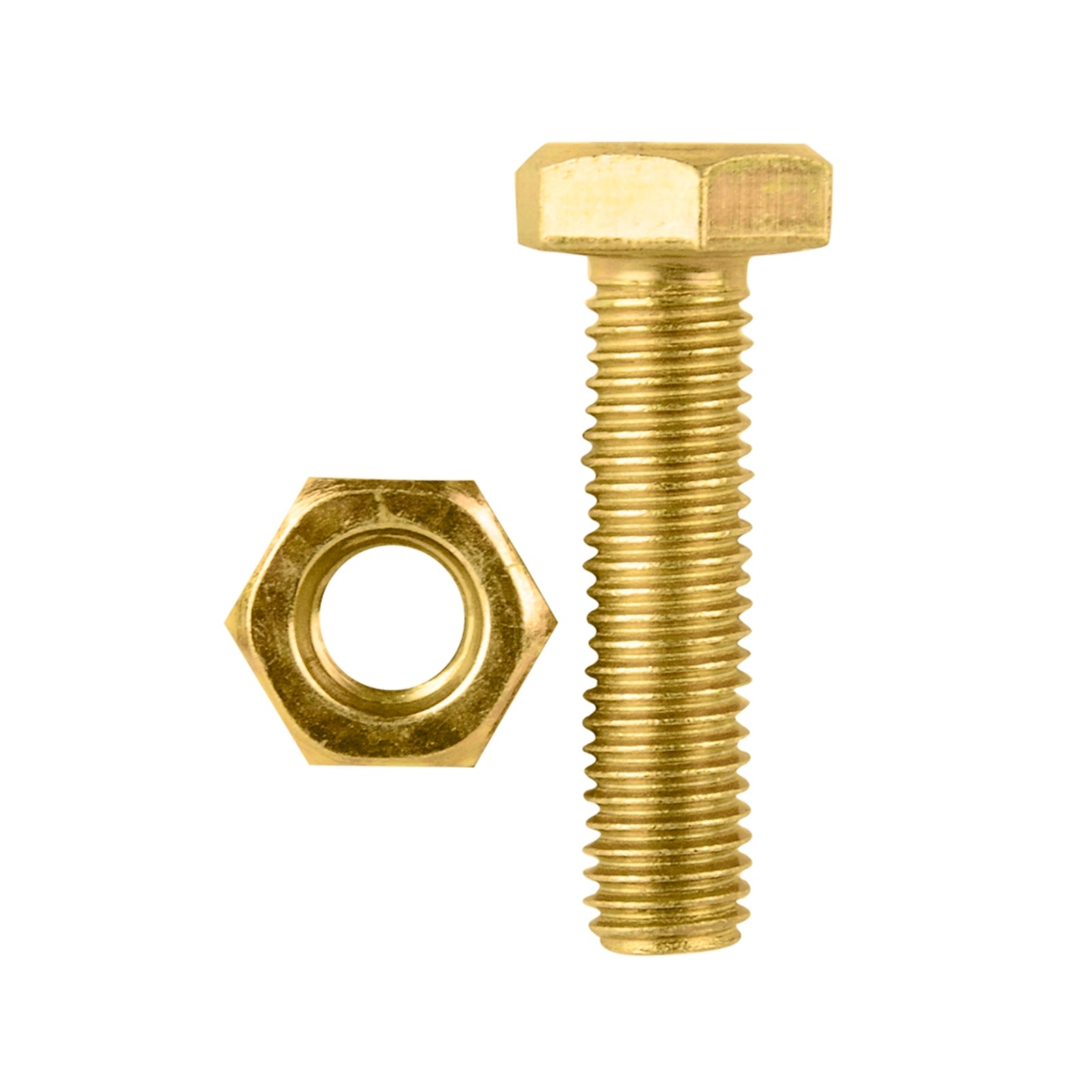 Pinnacle M10 x 40mm Yellow Zinc Hi-Tensile Hex Bolt and Nut - 4 Pack