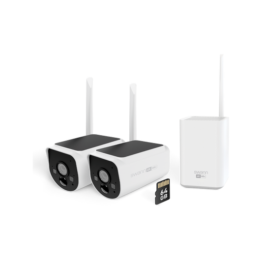 Swann Maxranger 4K Solar Wireless Security System 2 Pack - 64GB - 4K Video - Motion Detection