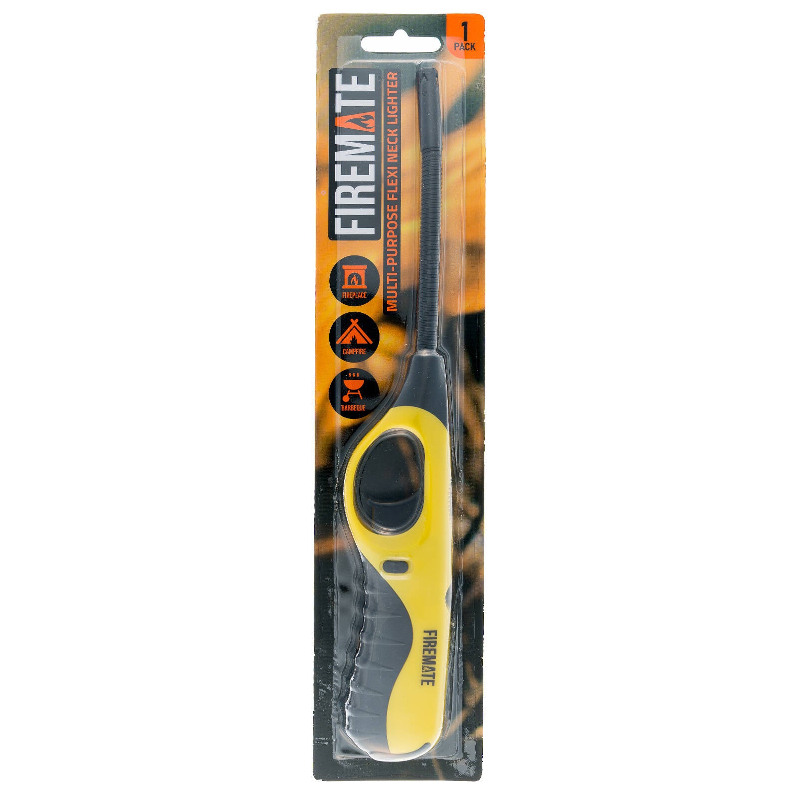Firemate Flexi Refill Lighter - ABS Plastic, Flexible Neck, Adjustable Flame