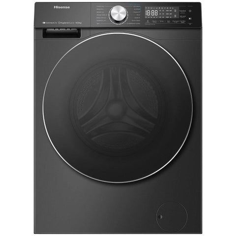 Hisense Series 7 10kg/6kg Washer Dryer Combo - Steam, Jet Wash, UV Light Hygiene - Black - HCF7S1014BX
