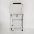 L.T. Williams 2 Step Ladder - White Powder Coated Steel - 150kg Load Capacity - 9755