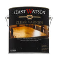 Feast Watson Clear Varnish 4L Oil-Based Satin UV-Resistant Waterproof Interior Timber