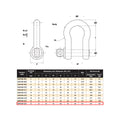 Gorilla 25mm Bow Shackle 8.5T Alloy Grade S Industrial Lifting - SuperSaverAU - view 2