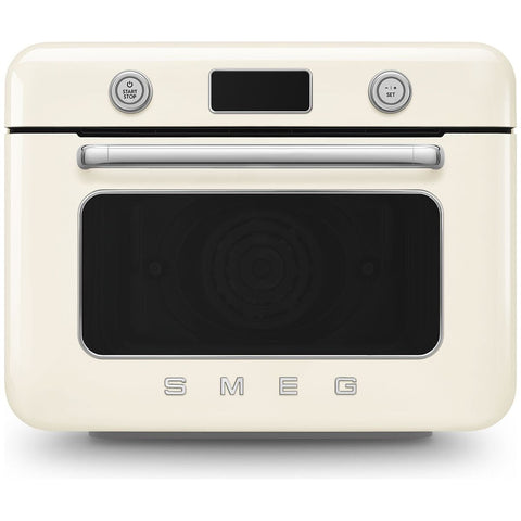 Smeg Retro Style Benchtop Combi-Steam Oven 30L - Adjustable Humidity, Cream Finish - COF01CRAU