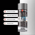 White Knight 300g Super Chrome Satin Spray Paint - Indoor/Outdoor