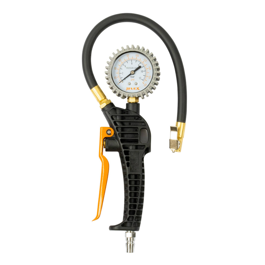 JFLEX Analogue Tyre Inflator, 3-in-1 Inflate Deflate Gauge, Nylon