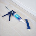 Monarch 3 in 1 Caulking Tool Blue Scraper Spreader and Cutter with Metal Blade