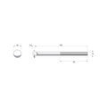 Zenith M10 x 150mm Zinc Plated Cup Head Bolt and Nut - Each