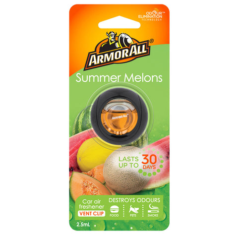 Armor All Membrane Clip Car Air Freshener Summer Melons 1 Pack