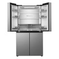 Haier 682L Quad Door Fridge Freezer - Satina - 5 Star Energy Rating - Wi-Fi - HRF690YS