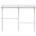 Elfa Laundry Solution with Drying Rack - White E-Poxy Bonded Steel - Foldable Racks - 12079