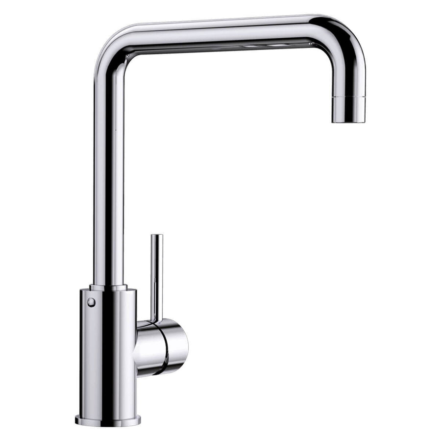 Blanco MILI Square Neck Mixer Tap - Chrome, High Arch Neck, 360 Degree Swivel Spout - MILI