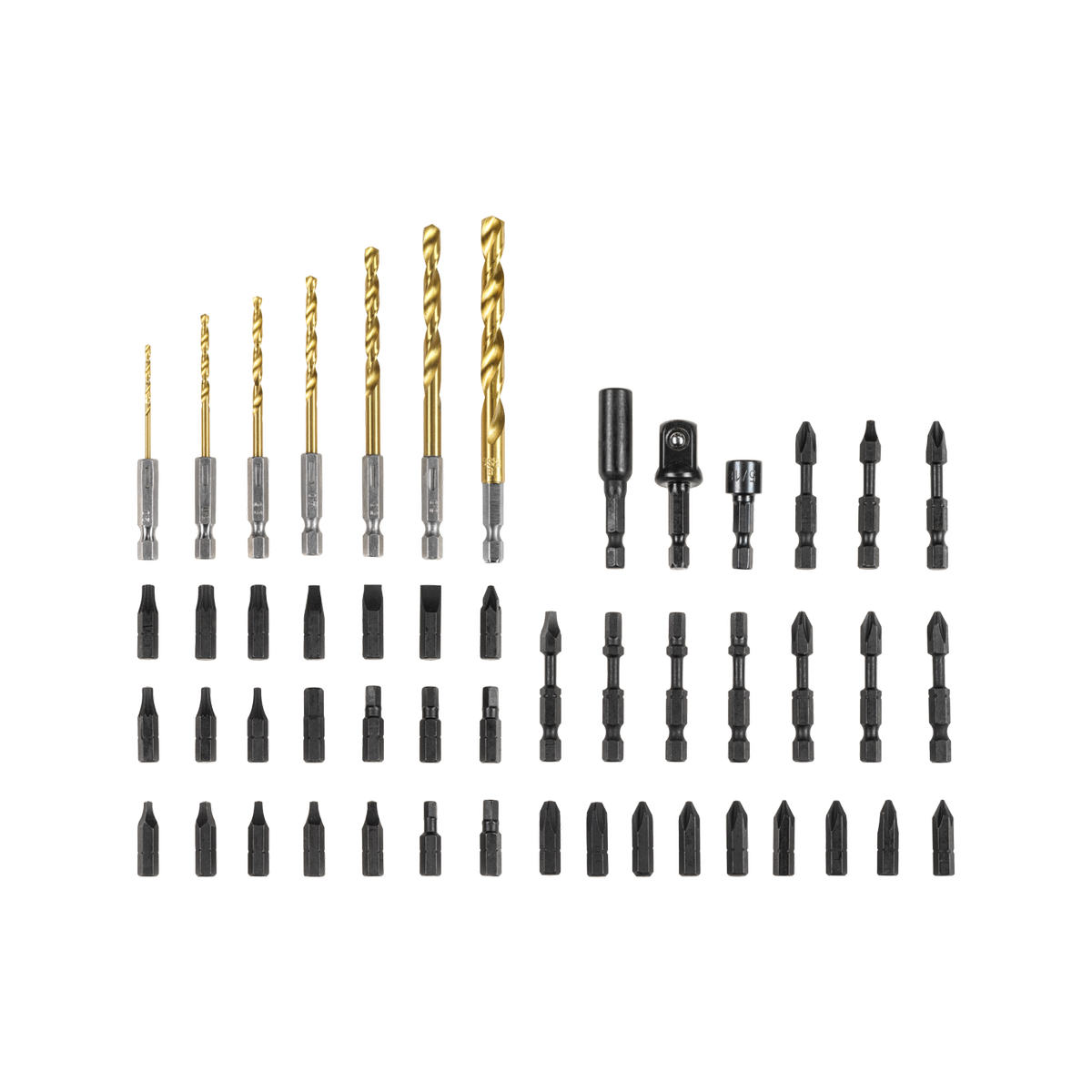 Ryobi 50 Piece Impact Drill and Drive Set - 225.4mm x 53mm x 254mm - Impact Absorption - SuperSaverAU - view 3