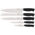 Stanley Rogers 6 Piece Knife Block Set - Acacia Wood Block with Five Essential Knives - 41372
