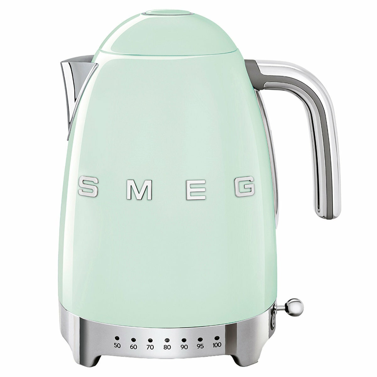 Smeg Variable Temperature Kettle and Four Slice Toaster Breakfast Pack - Pastel Green - KLF04PGAUTSF03PGAU
