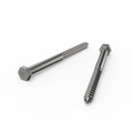 Zenith Hex Head Coach Screws M10 x 150mm Stainless Steel 12 Pack - SuperSaverAU - view 2