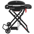 Weber Traveler Compact Portable LPG BBQ - 12 Burger Cooking Area, Lid Thermometer - 1500525