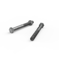 Zenith M16 x 150mm Hot Dip Galvanised Hex Head Bolt and Nut - 4.6 Grade Steel