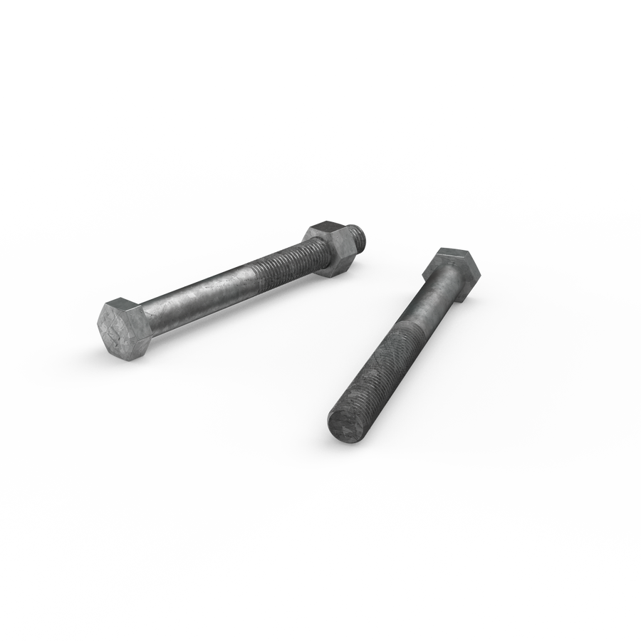 Zenith M16 x 150mm Hot Dip Galvanised Hex Head Bolts & Nuts Each - SuperSaverAU - view 1