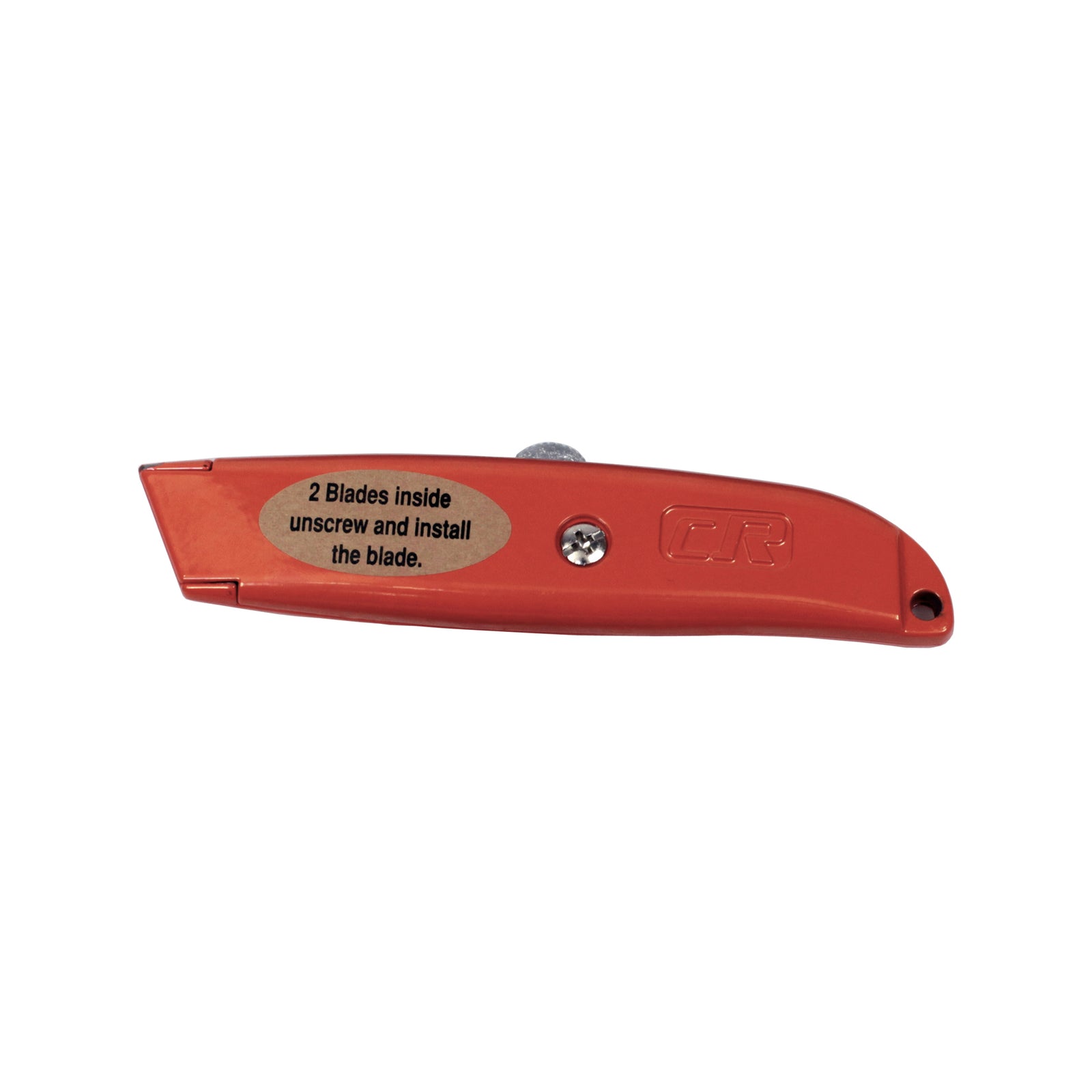 Craftright Fluoro Retractable Utility Knife - Zinc Alloy, Lockable, 2 Blades