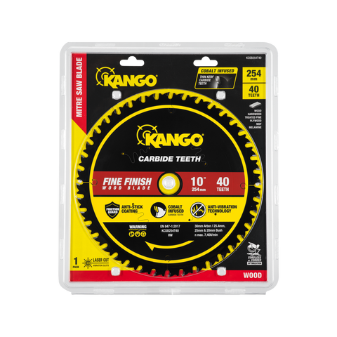 Kango 254mm 40T Wood Mitre Saw Blade KCSB254T40