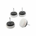 Surface Gard 22mm White Plastic Cushioned Glide 4 Pack - Floor Protection - SuperSaverAU - view 1